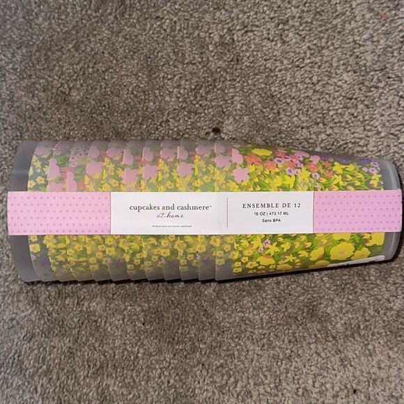 Cupcakes and Cashmere at Home Floral Set of 12 Cups! - Picture 7 of 11